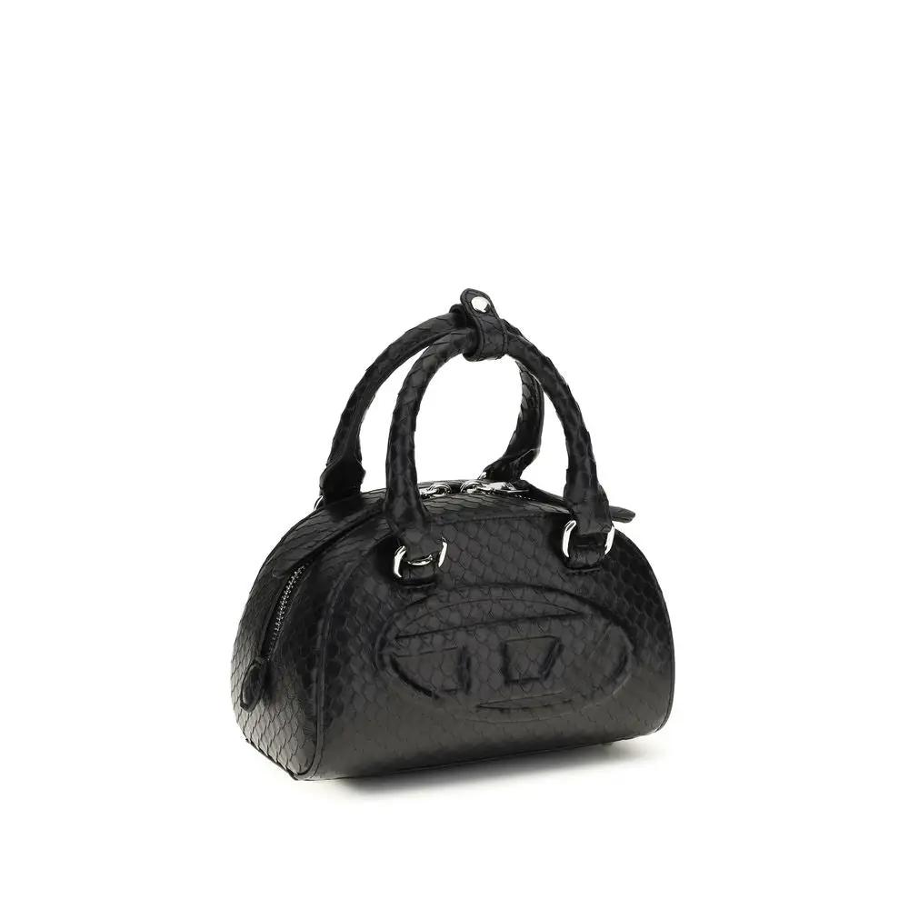 Diesel Black Calf Leather Bos Taurus Handbag by Diesel