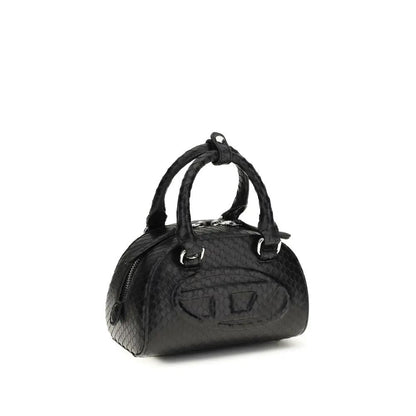 Diesel Black Calf Leather Bos Taurus Handbag by Diesel