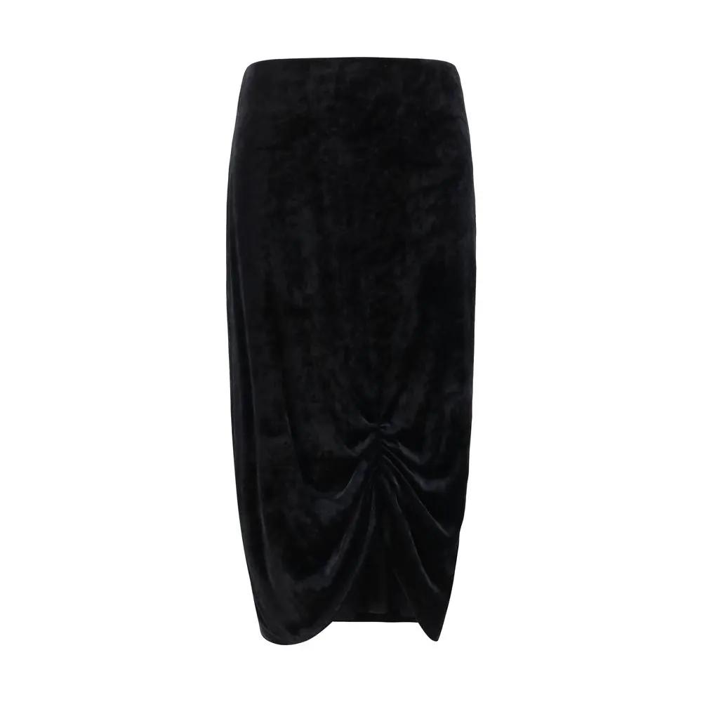 Valentino Black Viscose Long Skirt by Valentino
