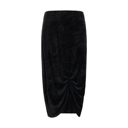 Valentino Black Viscose Long Skirt by Valentino