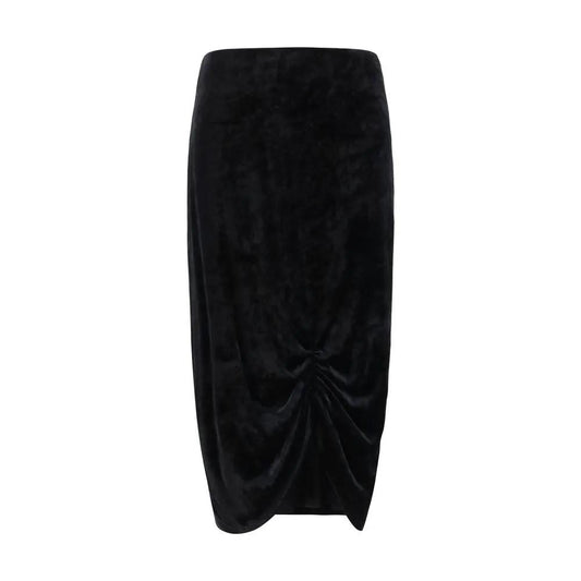 Valentino Black Viscose Long Skirt by Valentino