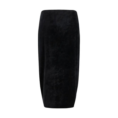 Valentino Black Viscose Long Skirt by Valentino