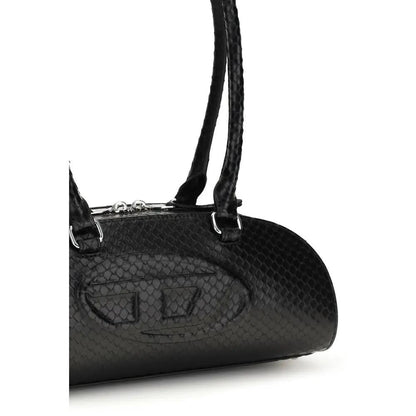 Diesel Black Calf Leather Bos Taurus Shoulder Bag by Diesel