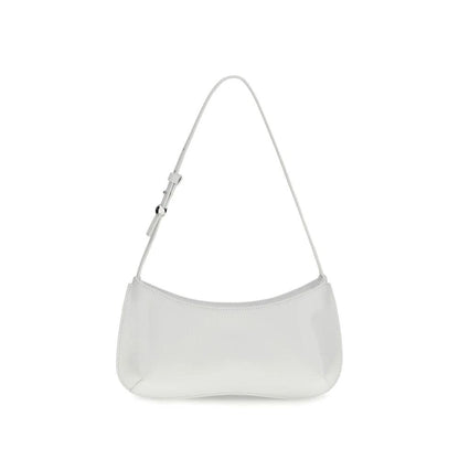 Jacquemus White Calf Leather Bos Taurus Shoulder Bag by Jacquemus