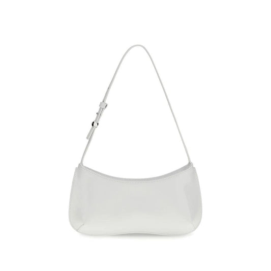 Jacquemus White Calf Leather Bos Taurus Shoulder Bag by Jacquemus