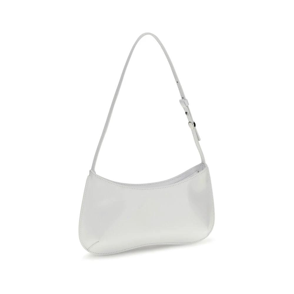 Jacquemus White Calf Leather Bos Taurus Shoulder Bag by Jacquemus