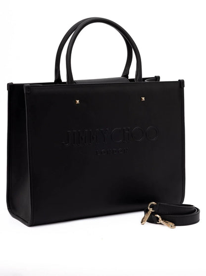 Jimmy Choo Black Avenue S Tote Leather Handbag by Jimmy Choo