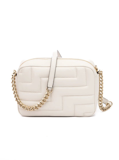 Jimmy Choo White Leather Avenue Camera Shoulder Bag by Jimmy Choo