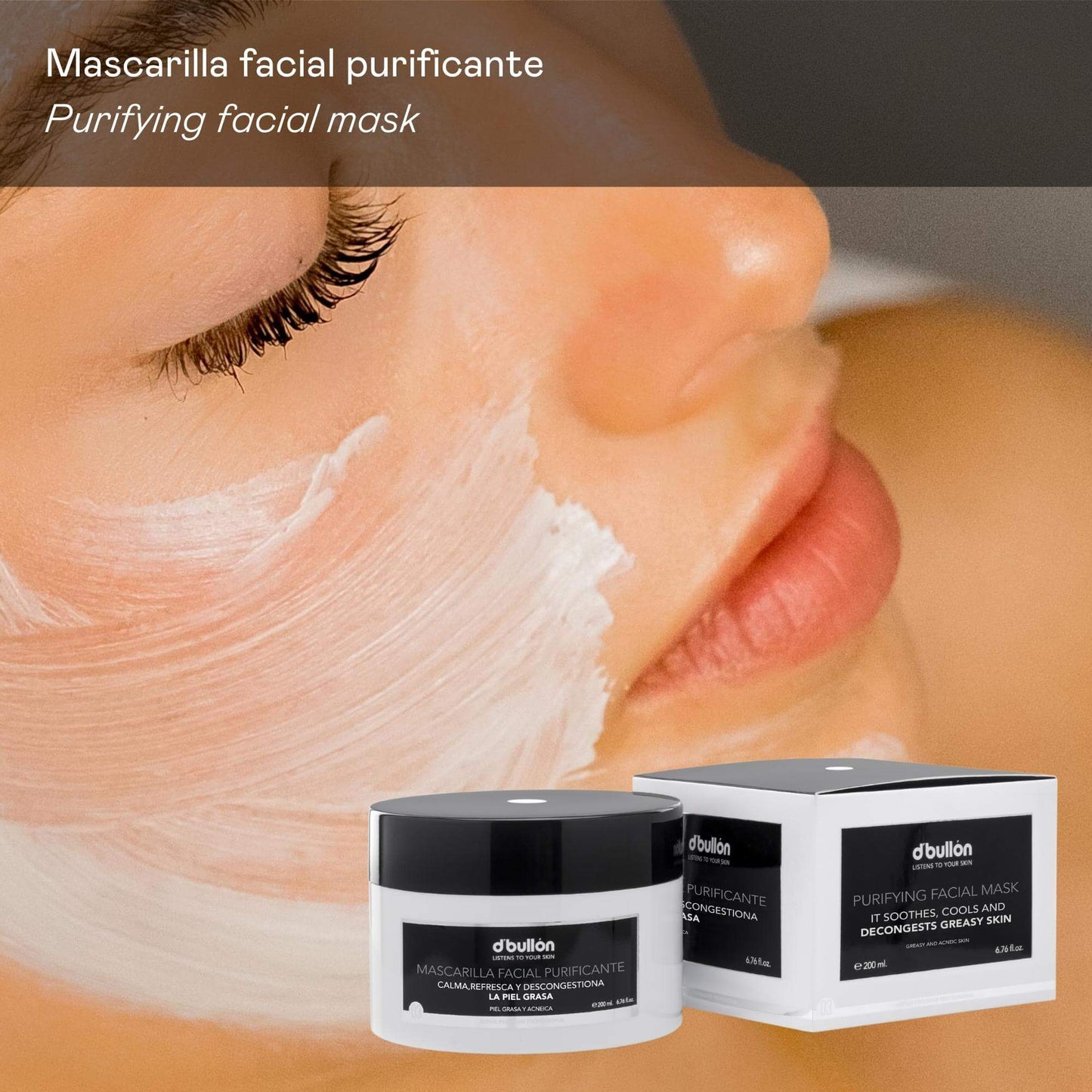 Mascarilla Facial Purificante – Control de Grasa y Suavidad - 200 ml