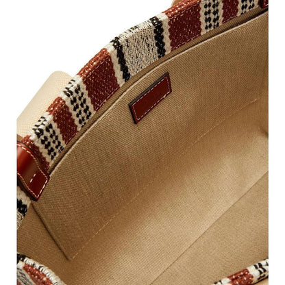 Chloé Brown Linen Tote Bag by Chloé