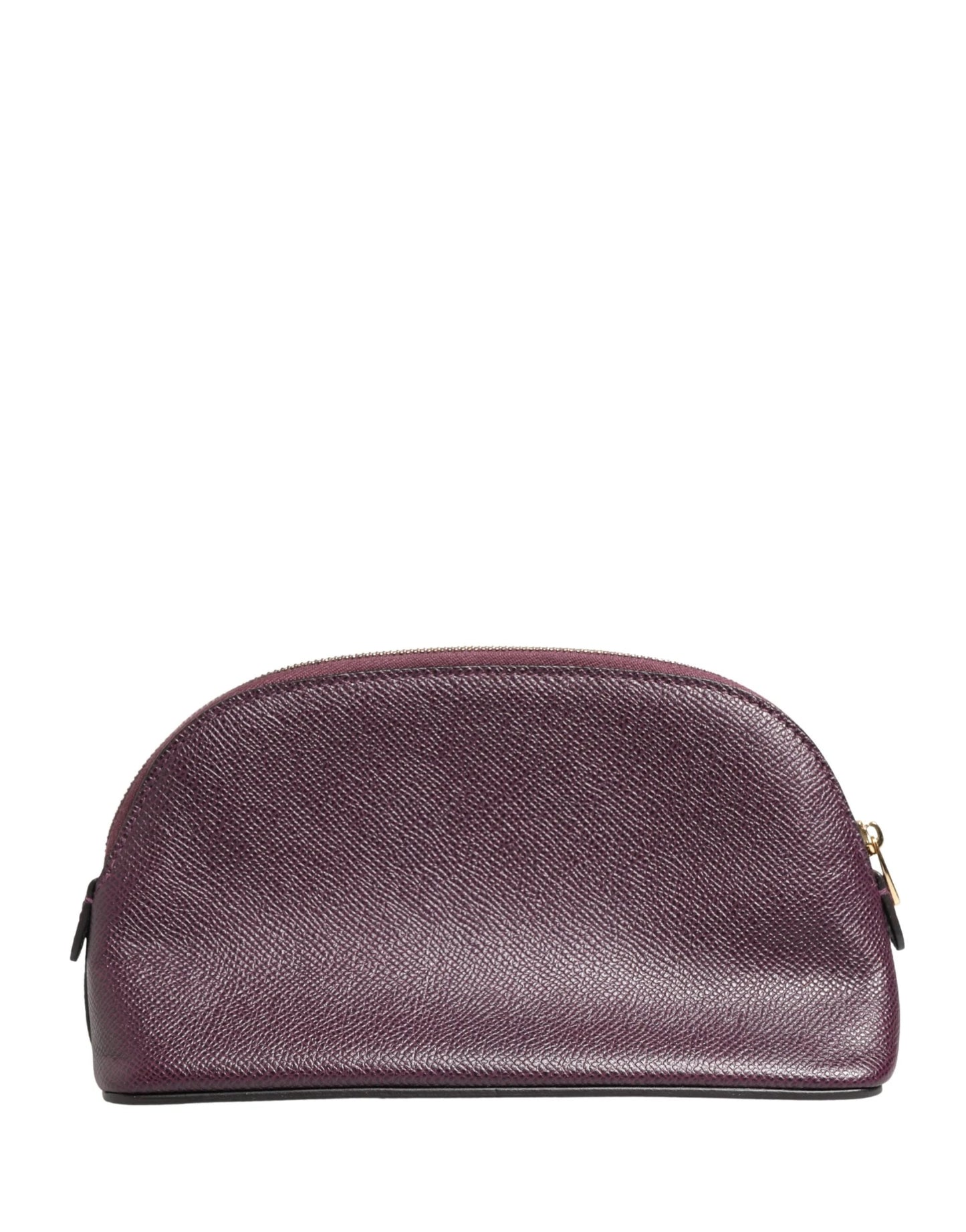 Dolce & Gabbana Dark Purple Leather DG Logo Zip Around Hand Purse Wallet by Dolce & Gabbana
