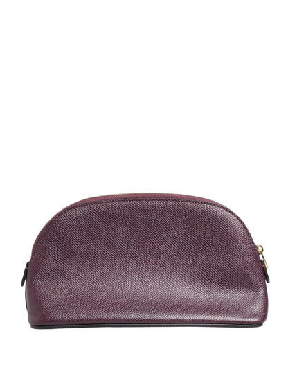 Dolce & Gabbana Dark Purple Leather DG Logo Zip Around Hand Purse Wallet by Dolce & Gabbana