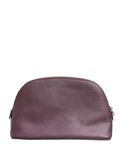 Dolce & Gabbana Dark Purple Leather DG Logo Zip Around Hand Purse Wallet by Dolce & Gabbana