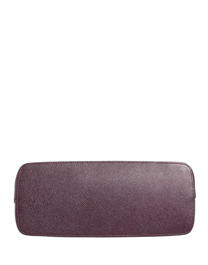 Dolce & Gabbana Dark Purple Leather DG Logo Zip Around Hand Purse Wallet by Dolce & Gabbana