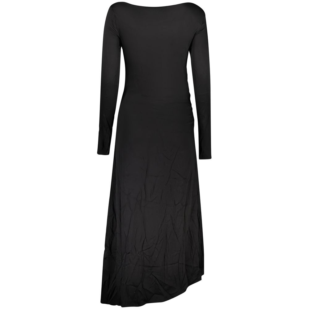 Robe Desigual femme longue imprimée en viscose noir – DE-43654
