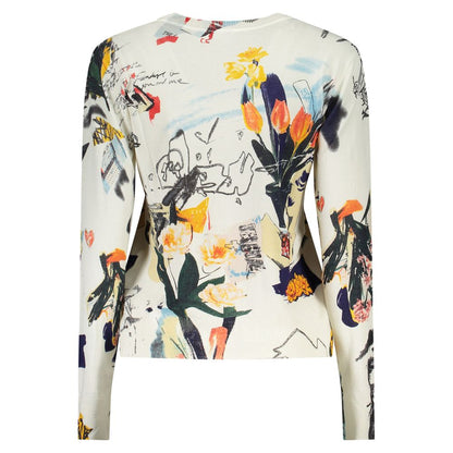 T-shirt Desigual femme Nantes en matières mixtes blanc – DE-43670