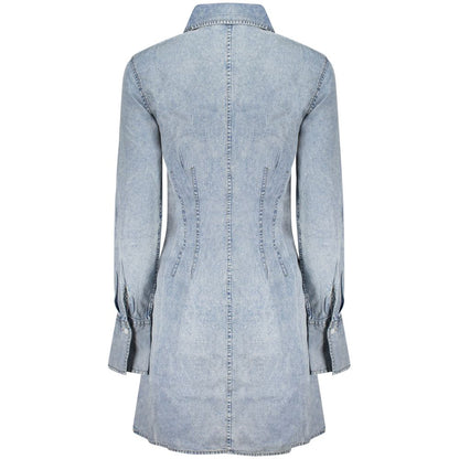 Robe Desigual femme courte en lyocell bleu clair – DE-43675