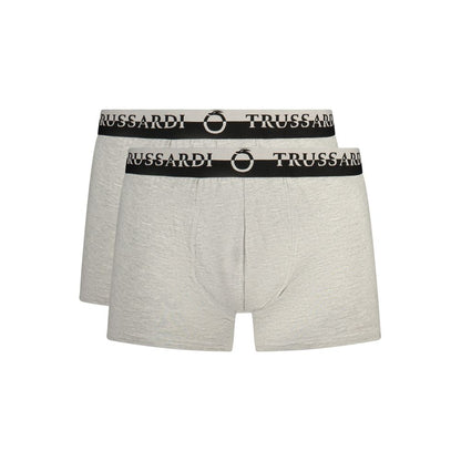 Boxer Trussardi homme en coton gris – TR-41231