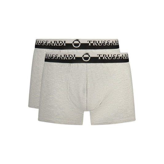 Boxer Trussardi homme en coton gris – TR-41231