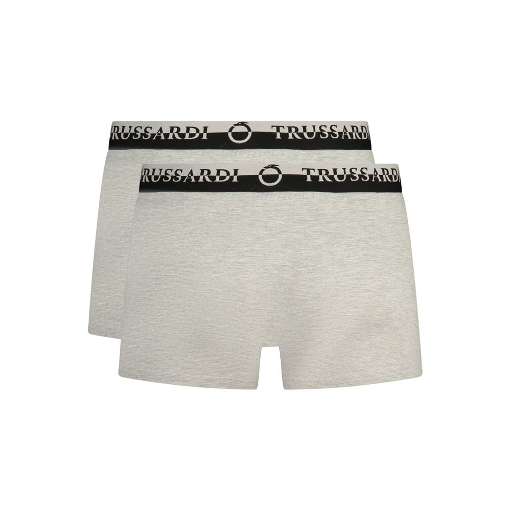 Boxer Trussardi homme en coton gris – TR-41231
