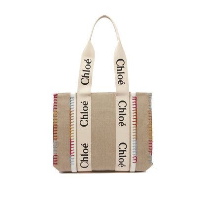 Chloé Tote Bag Lin & Laine Recyclée – Beige Écoresponsable | Femme