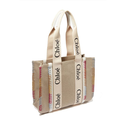 Chloé Tote Bag Lin & Laine Recyclée – Beige Écoresponsable | Femme
