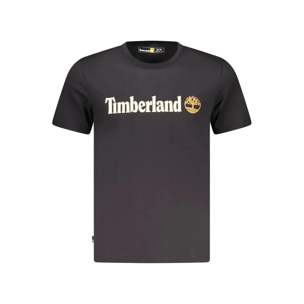 Timberland Black Cotton Men T-Shirt by Timberland
