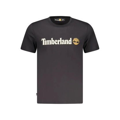 Timberland Black Cotton Men T-Shirt by Timberland