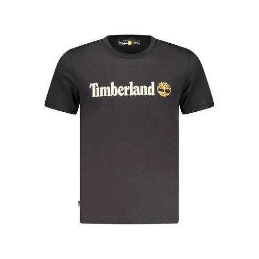 Timberland Black Cotton Men T-Shirt by Timberland