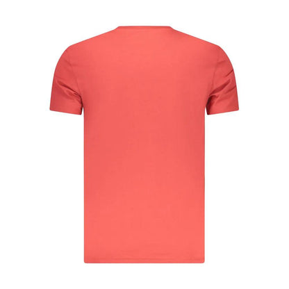 Timberland Red Organic Cotton Men T-Shirt by Timberland
