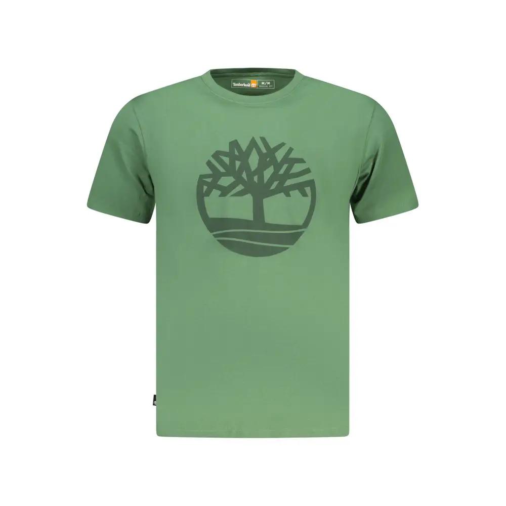 Timberland Verde Cotton Men T-Shirt by Timberland