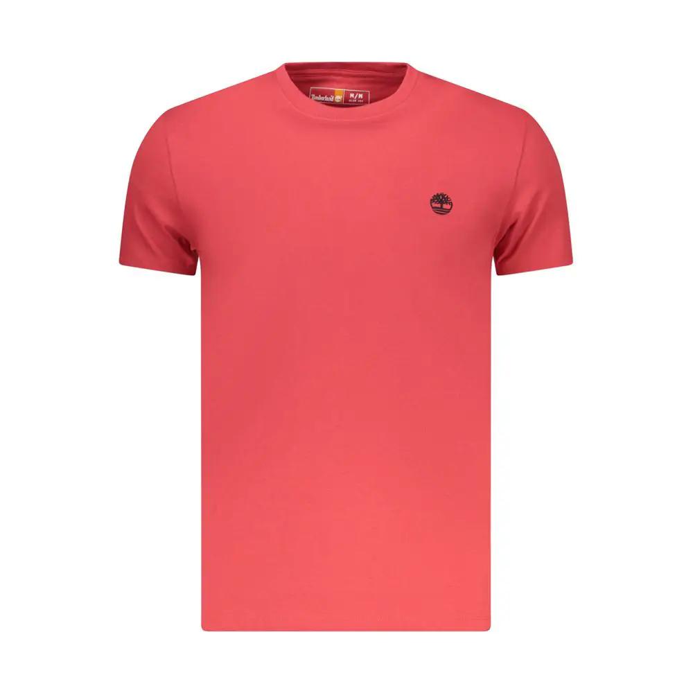 Timberland Rosso Cotton Men T-Shirt by Timberland