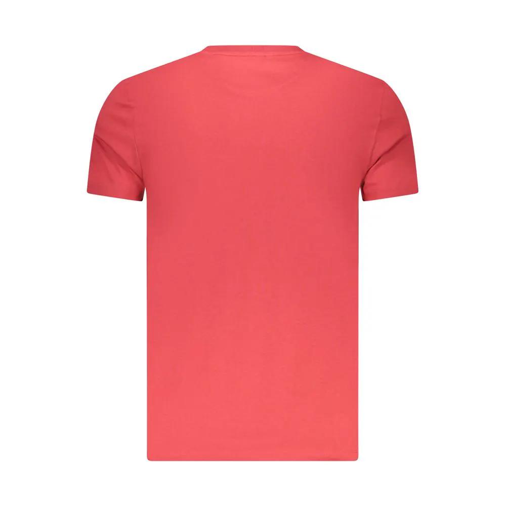 Timberland Rosso Cotton Men T-Shirt by Timberland