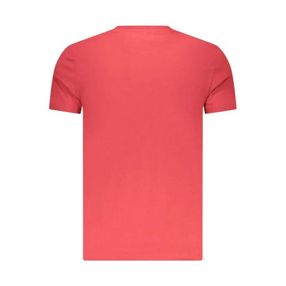 Timberland Rosso Cotton Men T-Shirt by Timberland