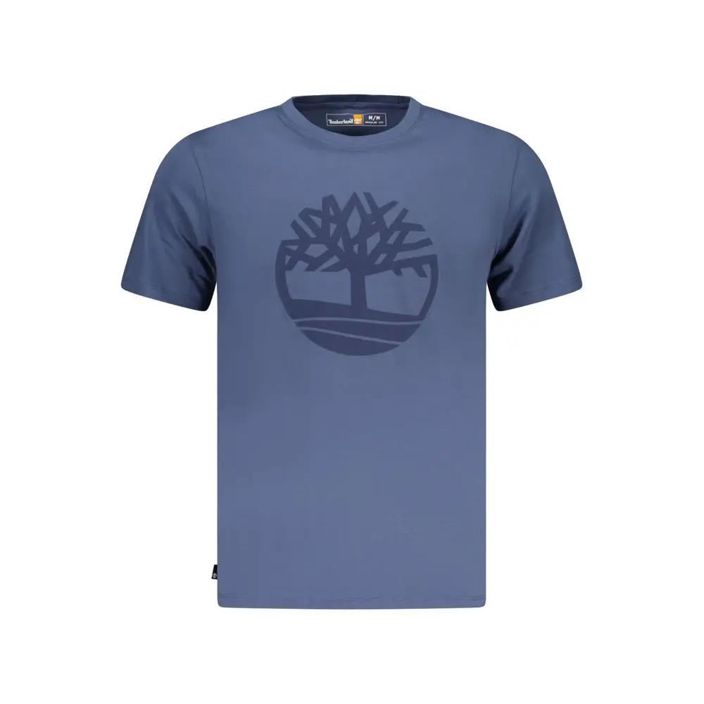 Timberland Blue Cotton Men T-Shirt by Timberland