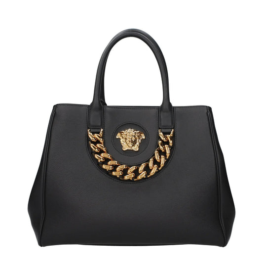 Versace Black Leather Handbag by Versace