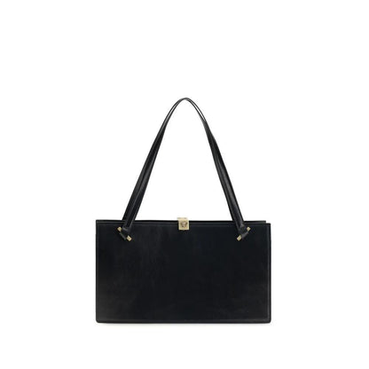 Versace Black Calf Leather Bos Taurus Shoulder Bag by Versace