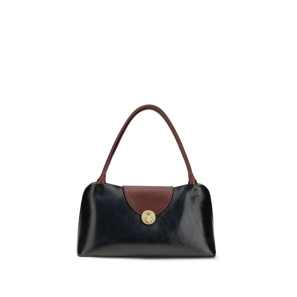Versace Black Calf Leather Bos Taurus Shoulder Bag by Versace