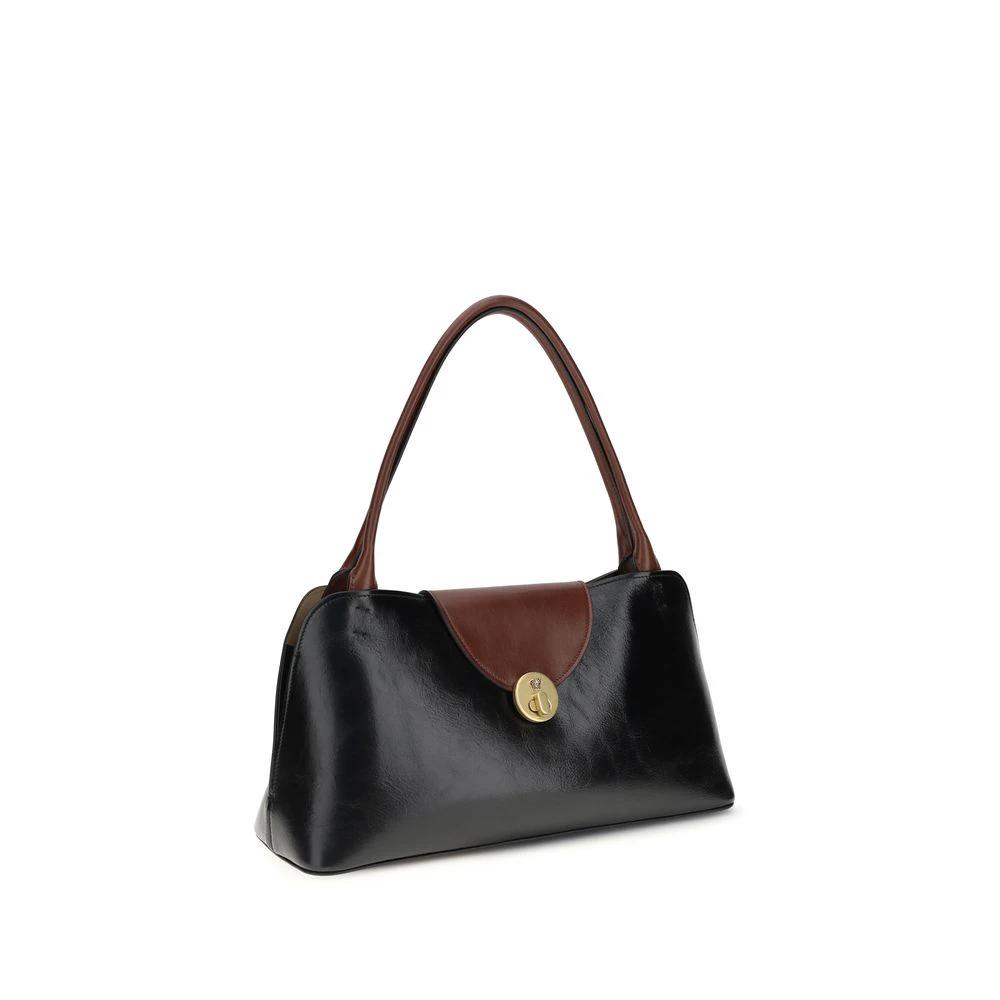 Versace Black Calf Leather Bos Taurus Shoulder Bag by Versace