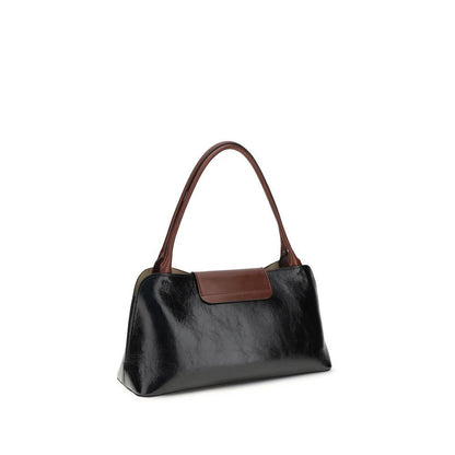 Versace Black Calf Leather Bos Taurus Shoulder Bag by Versace