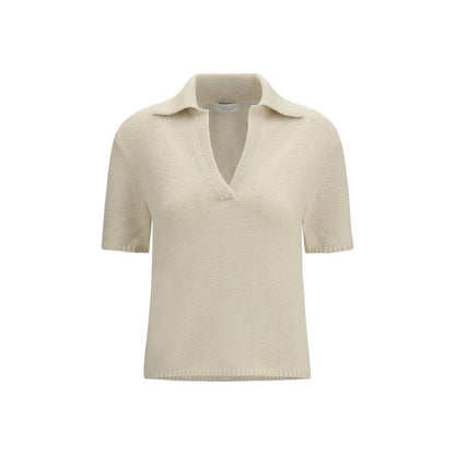 Gabriela Hearst Beige Cashmere Polo Shirt by Gabriela Hearst
