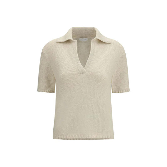 Gabriela Hearst Beige Cashmere Polo Shirt by Gabriela Hearst