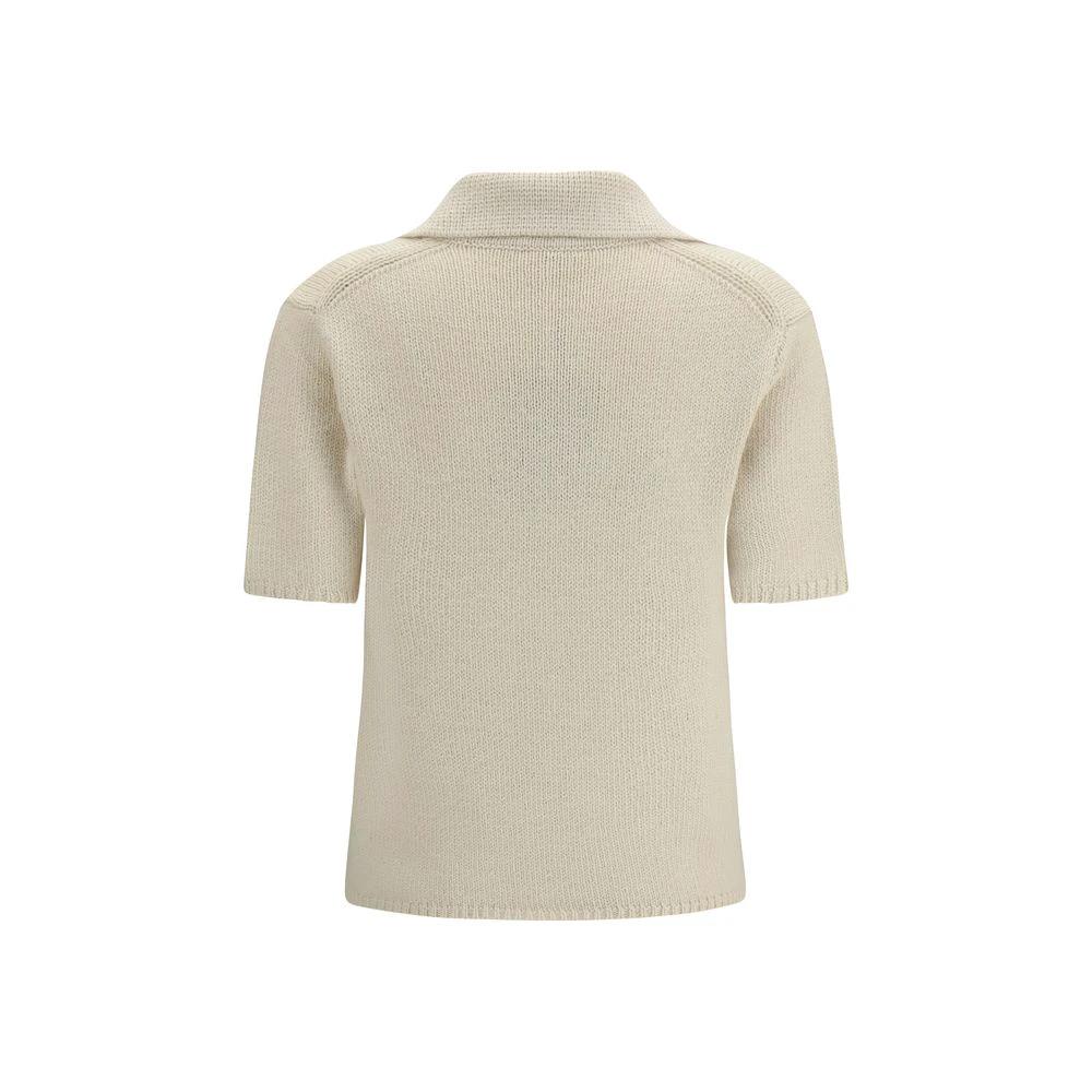 Gabriela Hearst Beige Cashmere Polo Shirt by Gabriela Hearst