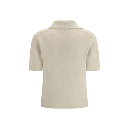 Gabriela Hearst Beige Cashmere Polo Shirt by Gabriela Hearst