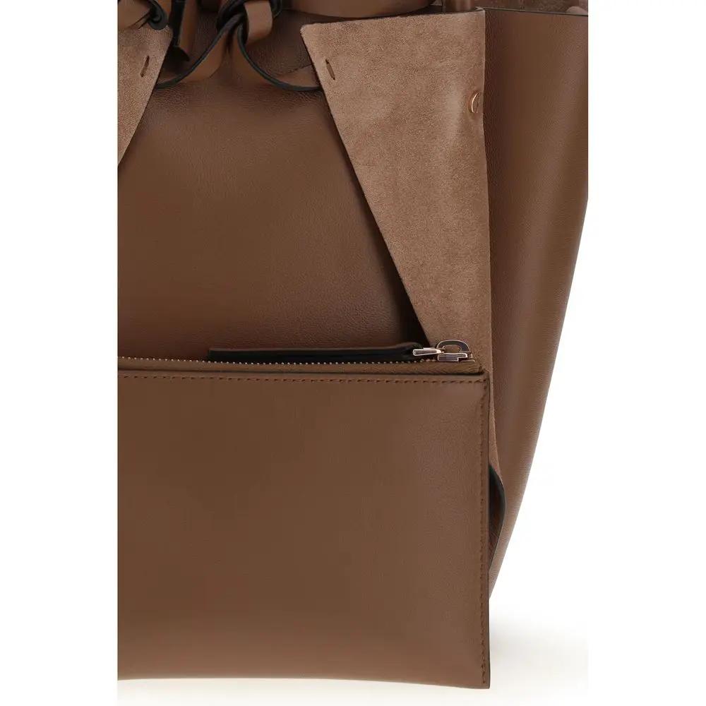 Gabriela Hearst Brown Lamb Ovis Aries Aries Handbag by Gabriela Hearst