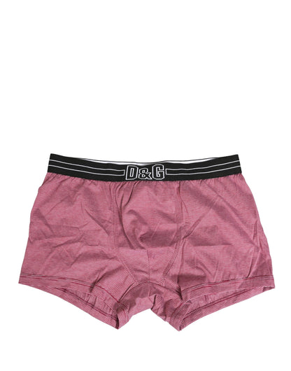 Dolce & Gabbana Pink D&G Logo Cotton Regular Boxer Underwear by Dolce & Gabbana