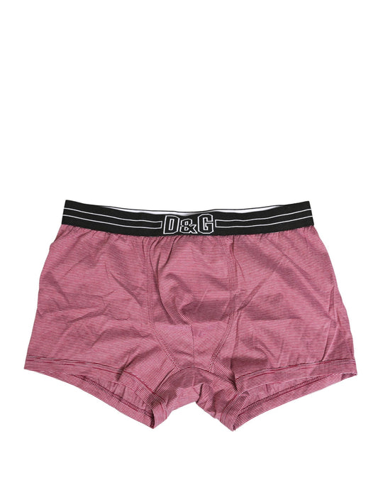 Dolce & Gabbana Pink D&G Logo Cotton Regular Boxer Underwear by Dolce & Gabbana