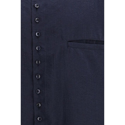 Giorgio Armani Blue Silk Dress Shirt by Giorgio Armani