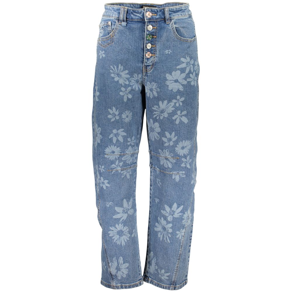 Jean Desigual femme Maggi en coton bleu clair – DE-43976