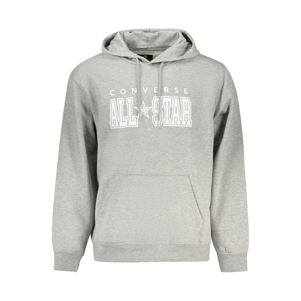 Sweat à capuche Converse homme en coton gris – CO-43994